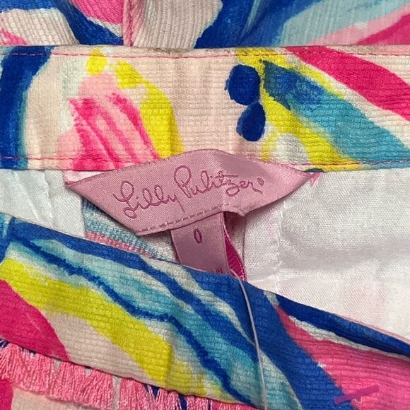 NWT Lilly Pulitzer Adie Short Pink Sunset Womens Size 0 - Picture 10 of 11